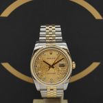 Rolex Datejust 36 116233 (2016) - Goud wijzerplaat 36mm Goud/Staal (1/7)