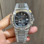 Patek Philippe Nautilus 5980/1400G-010 (2024) - Zwart wijzerplaat Onbekend Witgoud (1/4)