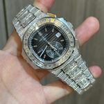 Patek Philippe Nautilus 5980/1400G-010 (2024) - Zwart wijzerplaat Onbekend Witgoud (4/4)