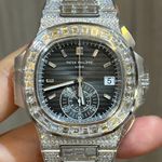 Patek Philippe Nautilus 5980/1400G-010 (2024) - Black dial Unknown White Gold case (2/4)