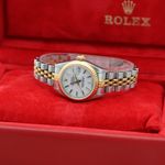 Rolex Lady-Datejust 69173 (Unknown (random serial)) - White dial 26 mm Gold/Steel case (4/8)