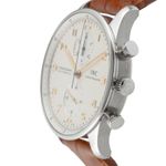 IWC Portuguese Chronograph IW371445 (Unknown (random serial)) - Silver dial 41 mm Steel case (6/8)