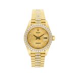 Rolex Lady-Datejust 69278 (1991) - Champagne dial 26 mm Yellow Gold case (1/5)
