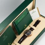 Rolex Cellini Time 50505 (2017) - Black dial 39 mm Rose Gold case (8/8)