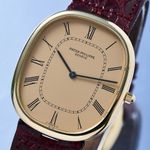 Patek Philippe Golden Ellipse 3738 (1991) - Champagne wijzerplaat 35mm Geelgoud (3/8)