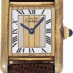 Cartier Tank Vermeil 590005 (1988) - White dial 23 mm Silver case (2/3)