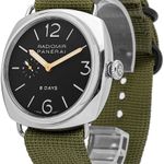Panerai Radiomir 8 Days PAM00190 (2008) - Zwart wijzerplaat 45mm Staal (3/6)