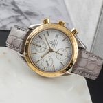 Omega Speedmaster 3311.20 (1991) - White dial 39 mm Gold/Steel case (2/8)