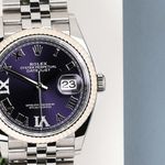 Rolex Datejust 36 126234 (2023) - Purple dial 36 mm Steel case (5/8)