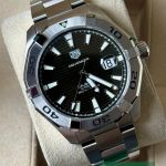 TAG Heuer Aquaracer 300M WAY2018.BA0927 (2022) - Bruin wijzerplaat 43mm Staal (1/7)