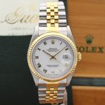 Rolex Datejust 36 16233 (1996) - White dial 36 mm Gold/Steel case (1/8)