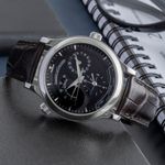 Jaeger-LeCoultre Master Geographic Q1428170 / 142.8.92.S (2000) - Black dial 38 mm Steel case (2/8)
