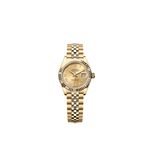 Rolex Lady-Datejust 279178 (2025) - Champagne wijzerplaat 28mm Geelgoud (1/1)