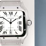 Cartier Santos WSSA0018 (2022) - Silver dial 40 mm Steel case (5/7)