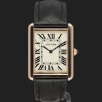 Cartier Tank Solo W5200025 (2016) - Zilver wijzerplaat 35mm Roségoud (3/8)