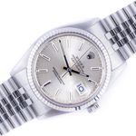 Rolex Datejust 36 16014 (1985) - Zilver wijzerplaat 36mm Staal (1/8)