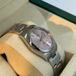 Rolex Oyster Perpetual 34 124200 (2024) - Roze wijzerplaat 28mm Staal (7/8)