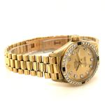 Rolex Lady-Datejust 69088 (1979) - Champagne dial 26 mm Yellow Gold case (3/8)