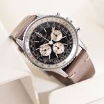 Breitling Navitimer Cosmonaute 81600 (Unknown (random serial)) - Black dial 41 mm Steel case (1/7)