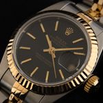 Rolex Lady-Datejust 79173 (2000) - Black dial 26 mm Gold/Steel case (3/8)