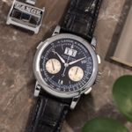 A. Lange & Söhne Datograph 403.035 (2000) - Black dial 39 mm Platinum case (1/8)
