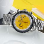 Omega Speedmaster Reduced 3810.12.06 (1999) - Yellow dial 39 mm Steel case (1/8)