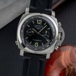 Panerai Luminor 1950 3 Days Chrono Flyback PAM00213 (Unknown (random serial)) - Black dial 44 mm Steel case (3/8)