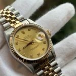 Rolex Datejust 36 16233 (1991) - Champagne dial 36 mm Gold/Steel case (5/6)