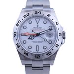 Rolex Explorer II 226570 (2024) - Wit wijzerplaat 42mm Staal (1/6)