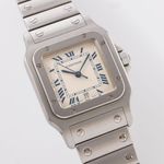 Cartier Santos Galbée 987901 (1990) - White dial 29 mm Steel case (1/8)