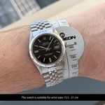 Rolex Datejust 1601 (1974) - Black dial 36 mm Steel case (2/8)