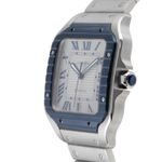 Cartier Santos WSSA0047 (Onbekend (willekeurig serienummer)) - Grijs wijzerplaat 40mm Staal (6/8)