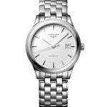 Longines Flagship L4.974.4.12.6 (2024) - Wit wijzerplaat 38mm Staal (1/1)