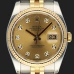 Rolex Datejust 36 116233 (2011) - 36 mm Gold/Steel case (2/8)