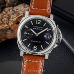 Panerai Luminor Marina Automatic PAM00048 (Unknown (random serial)) - Black dial 40 mm Steel case (1/8)