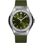 Hublot Classic Fusion Quartz 581.NX.8970.RX (2025) - Green dial 33 mm Titanium case (1/1)