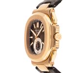 Patek Philippe Nautilus 5980R-001 (2019) - Bruin wijzerplaat 41mm Roségoud (4/7)