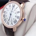 Cartier Ronde Solo de Cartier W6701009 (2023) - Zilver wijzerplaat 42mm Roségoud (1/6)