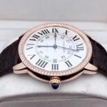 Cartier Ronde Solo de Cartier W6701009 (2023) - Zilver wijzerplaat 42mm Roségoud (4/6)