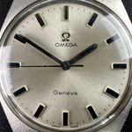 Omega Genève 135.041 (1969) - Wit wijzerplaat 35mm Staal (8/8)