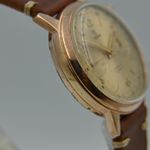 Yema Vintage 60's vintage watch mens chronograph valjoux 92 rose gold PL serviced (1960) - Goud wijzerplaat 36mm Goud/Staal (4/8)