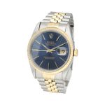 Rolex Datejust 36 16233 (1991) - Blauw wijzerplaat 36mm Goud/Staal (4/8)