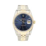 Rolex Datejust 36 16233 (1991) - Blauw wijzerplaat 36mm Goud/Staal (3/8)