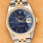 Rolex Datejust 36 16233 (1991) - Blue dial 36 mm Gold/Steel case (1/8)