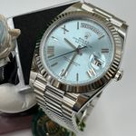 Rolex Day-Date 40 228236 (2023) - Blue dial 40 mm Platinum case (1/8)