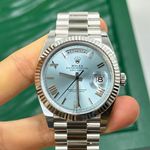 Rolex Day-Date 40 228236 (2023) - Blue dial 40 mm Platinum case (6/8)