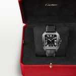 Cartier Santos WSSA0039 (2024) - Zwart wijzerplaat 40mm Staal (8/8)