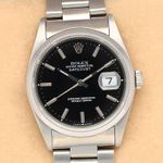 Rolex Datejust 36 16200 (1993) - Black dial 36 mm Steel case (1/8)