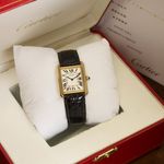 Cartier Tank Solo 2743 (2014) - Silver dial 24 mm Yellow Gold case (4/8)