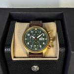 IWC Pilot Spitfire Chronograph IW387902 (2022) - Groen wijzerplaat 41mm Brons (7/8)